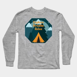 Fun Camping in Tents Long Sleeve T-Shirt